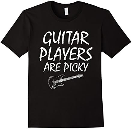 Mens Funny Pun Guitar Players T Shirt Medium Black