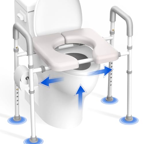 Agrish Toilettensitzerhöhung mit Armlehnen
