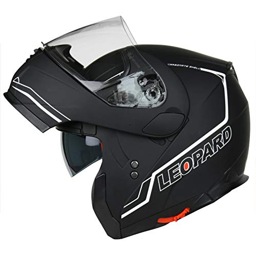 Leopard Leo 838 Safari Modular Double Sun Visor Flip Up