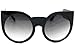 Round Cat Eye Oversized Sunglasses Thick Vintage Style Frame Women Fashion