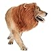 DIBBATU Lion Mane for Dog-Dog Costume Lion Wig for Large or Medium Dogs Halloween Fancy Hair (Red Brown)