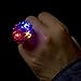 Fun Central 24-Pack - Assorted Color LED Light Up Jelly Bumpy Rings - Fun and Colorful Bulk Pack Party Favors