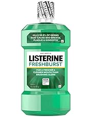 Listerine Freshburst Antiseptic Mouthwash with Oral Care Formula to Kill 99% of Germs that Cause Bad Breath & Fight Plaque & Gingivitis, ADA Accepted Mouthwash, Spearmint Flavor, 1 L