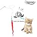 Cat Toy Wands, MOMODA12 Pcs Replacement Pack of Fun Worms for Exerciser and Interactive Cat and Kitten Toy Wands, 6 Colours