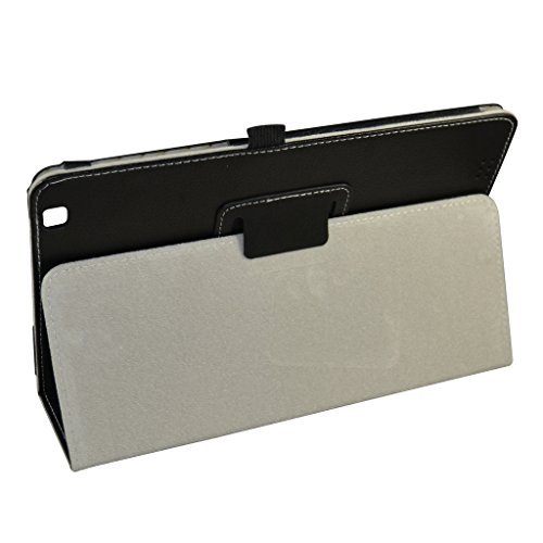 Fusion5 104A GPS Case,Mama Mouth PU Leather Folio Stand Cover for 10.1" Fusion5 104A GPS Android 5.1 Tablet PC,Black