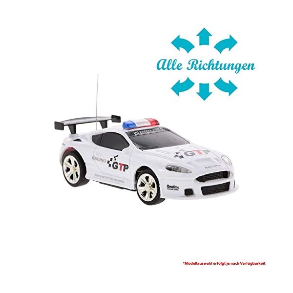 HSP Himoto RC ferngesteuertes Mini Polizei Auto Fahrzeug im 1:58 Maßstab mit Fernsteuerung und coolem Sirene und… – Bild 4
