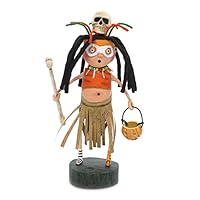Lori Mitchell WITCH DOCTOR Polyresin Skeleton Mask Pumpkin 11103