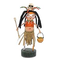 Lori Mitchell WITCH DOCTOR Polyresin Skeleton Mask Pumpkin 11103