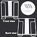 FMP Brands Double Wall Mount Glove Box Tissue Dispenser, 2 Wire Rack Disposable Napkin Holders, Durable Metal Organizer for Food Service, Lab, Office, Home