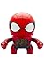 BulbBotz Marvel Spider Man Kids Light Up Alarm Clock | red/blue | plastic | 7.5 inches tall | LCD display | boy girl | official
