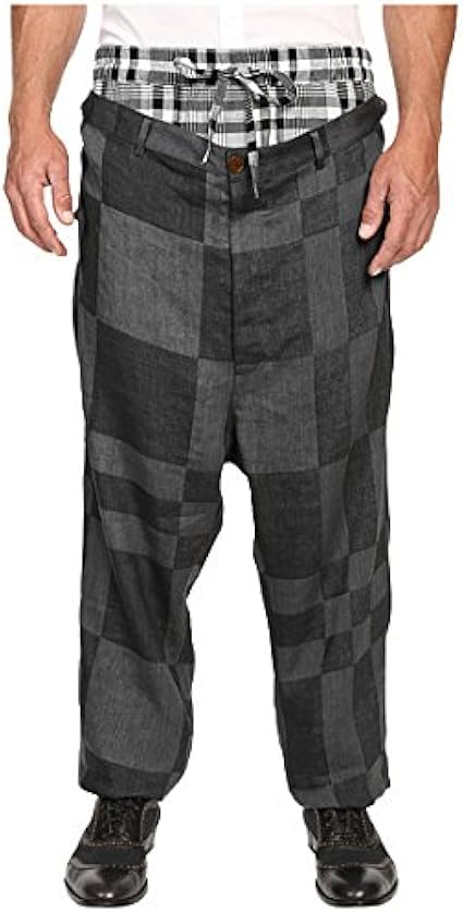 Amazon ヴィヴィアンウエストウッド Vivienne Westwood Cubist Check Builder Trousers Mens Grey Check メンズ 男性 用 服 ファッション アパレル パンツ ボトムス 並行輸入品 パンツ 通販
