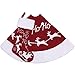 Valery Madelyn 48 inch Traditional Red White Velvet Christmas Tree Skirt Decorations with Santa Reindeer and Faux Fur, Themed with Christmas Ornaments (Not Included)