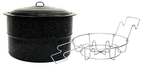 Click Here to See More Images Granite Ware Jar Canner and Rack, 33-Quart