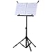 ADM Foldable Extra Light Large Music Stand, Black