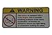 Turbo No Bra, Warning decal, sticker