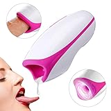 Male Masturbator Toy, Fovel Oral Masturbate Cup 10 Frequency Vibration 5 Thrusting Sucking Patterns Masturbation Cup for Man Heating Adult Toys Sex Stroker Sucker Sucker USB Rechargeable Waterproof