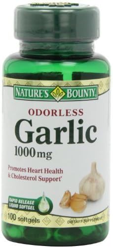 Nature's Bounty Odorless Garlic 1000mg, (pack of 6) by Us Nutrition Inc