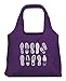 Special Edition Footprint ChicoBag - Earth-Friendly, Reusable and Collapsable Tote Perfect for Shopping, Travel and Throwing in a Bag or Purse - Purple