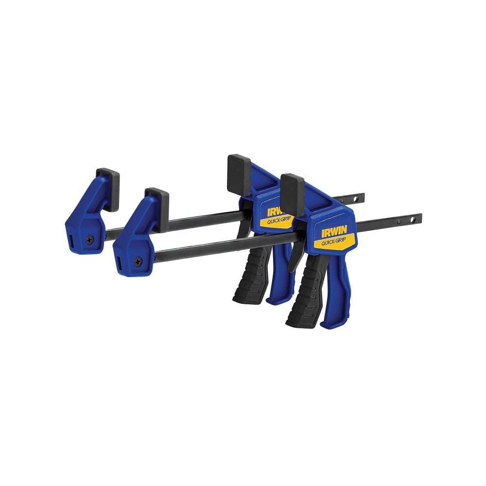 Photo 1 of IRWIN QUICK-GRIP Bar Clamps for Woodworking, One-Handed, Micro, 4-1/4", 2 Pack (1964747)