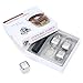 Skymore Whiskey Stones Gift Set, Reusable Ice Cubes Stainless Steel, Chilling Stone for Whiskey, Vodka, Wine, Beer, Beverage and All Drinks, 4Pcs Pack With A Bag