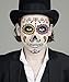 Sugar Skull Face Temporary Tattoos - Day of the Dead Halloween Masquerade Party Decorations Supplies