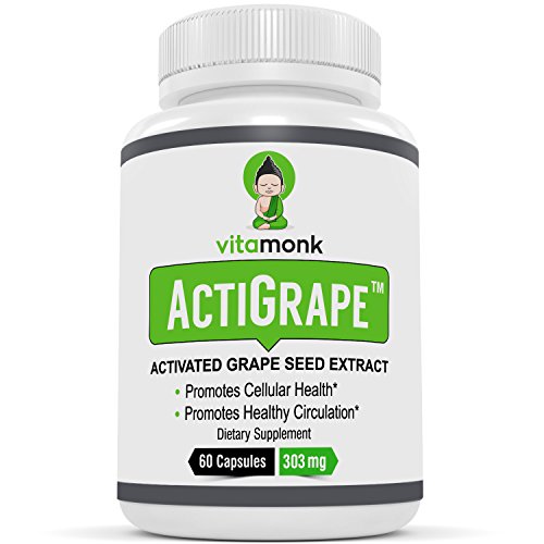ActiGrapeâ„¢ - ACTIVATED Grape Seed Extract Supplement 300mg Capsules by VitaMonk - GrapeSeed Extract with Bioperine to Enhance Absorption- Healthy Blood Circulation Booster and Antioxidant