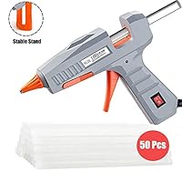 Hot Glue Gun, 30W High Temp Heavy Duty Mini Hot Melt Glue Gun Kit with 50pcs Refill Sticks(4.73