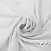 Stylish FABRIC White Solid Color Sheer Chiffon Fabric by The Bolt (Wholesale Price), 58