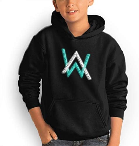 Don Washington Alan Walker Logo Youth Hoodies Fashion Sweatshirts Pullover Black