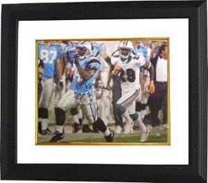 Athlon CTBL-BW5226 Deangelo Williams Signed Carolina Panthers 16 x 20 Photo Custom Framed 98 YD TD 8-24-06 LTD
