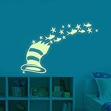 Glow in The Dark Stars dr. Seuss Peel and Wall Decals - dr. Seuss Gifts Wall Stickers for Boys Girls Bedroom Home Door Window Wall Decor