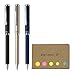 Zebra SL-F1 mini Telescopic Ball Point Pens, 0.7mm, 3 Body Colors (Black/Silver/Navy), Sticky Notes Value Set