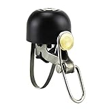 MeanHoo Vintage Style Biclycle Bell Loud Soud Handlebar Bike Accessories Ring Bell Safety Mountain Cycling Horn with (Black)