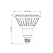 LEDwholesalers PAR38 Indoor Outdoor 16 Watt LED Flood Light Bulb, Warm White, 1313WW