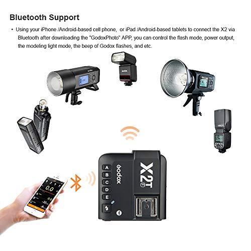 Godox X2T-F TTL Déclencheurs à Distance pour Fuji Fujifilm Caméra,2,4G Sans Fil 1/8000s HSS,Connexion Bluetooth,5 Boutons de Groupe Distincts et 3 Boutons de Fonction,Peut Réaliser être Réglage Rapide - Image 3