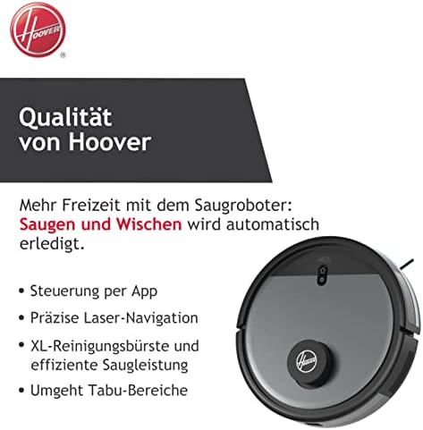 HG5 Saugroboter mit Wischfunktion & App-Steuerung mit Karte & Zeitplan –Staubsauger Roboter für alle Böden – Saug- und Wischroboter mit Hindernissensor, Lasernavi & Station-Rückkehr [HG530H]