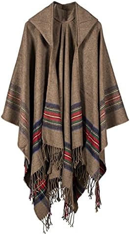XZQYJKP Vintage Poncho Men Hooded Irregular Cape Shawl Punk Male