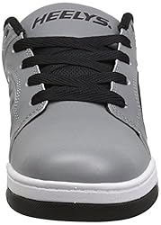 HEELYS Kids Voyager Shoes, Grey Reflective/Black, 3
