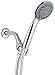 SALE Hand Held Shower-Head - 4’’, Rainfall, 3 Setting, Chrome Finish + 60’’ Hose + Bracket & FREE: Teflon Tape