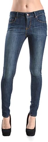 Nine Planet Women's Stretch Skinny Jean With 5 Pockets -0 Dark Stone