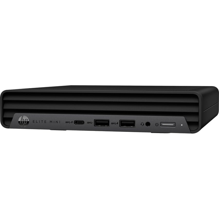 HP Elite Mini 600 G9 Desktop Computer - Intel Core i5 12th Gen i5-12500T Hexa-core (6 Core) 2 GHz - 16 GB RAM DDR5 SDRAM - 256 GB M.2 PCI Express NVMe SSD - Mini PC - Black