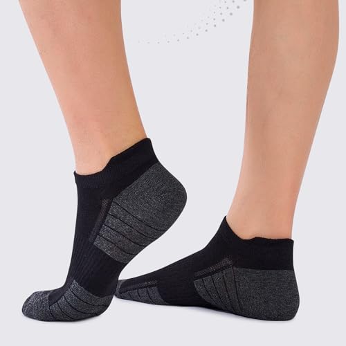 Effeet Trainer Socks Men Women 10/20 Pairs Breathable Cotton Sports Socks Short Half Socks Running Socks Black White Grey 43-46 39-42 47-50 35-38
