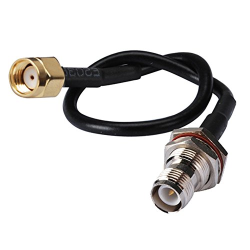 1ft Rf Connector Rp-sma Male to Rp-tnc Female nut O-ring Straight Assembly Extension Coaxial Cable RG174 30cm for Wireless Antenna Ships From USA