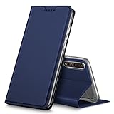 Huawei P20 Pro case, KuGi Huawei P20 Pro case, ultra-thin DD style PU Cover + TPU Back stand Case For Huawei P20 Pro smartphone(Navy)