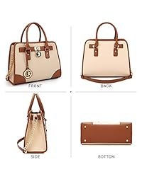 DASEIN - Juego de 2 bolsos con asa superior para mujer