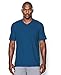 Under Armour Men's Charged Cotton V-Neck, Heron/Midnight Navy, Large