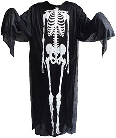 Yatim Scary Costume Halloween Cosplay Party Masquerade Party-Unisex Bone Suit(S)