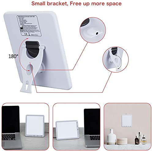 Aogled Lámpara de Luz Diurna 10000Lux,Caja de Luz LED con Temporizador,5 Niveles de Brillo & 3 Temperaturas de Color(3000K-6500K),Lámpara de Luz Natural para el Hogar/Oficina/Apartamento