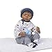 Terabithia 50cm Black Rare Alive African-American Sleeping Reborn Baby Boy Dolls, May God Bless You