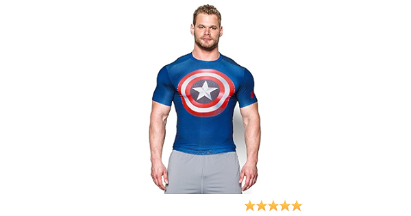 Amazon.com: Under Armour Alter Ego Captain America – Camiseta de compresión  Camisa, Azul, S : Ropa, Zapatos y Joyería